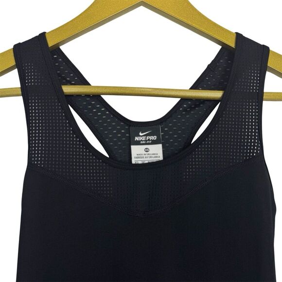 Nike Pro Hypercool Tank Top Size XS Black Mesh Base Layer Competition Racerback - Picture 7 of 12